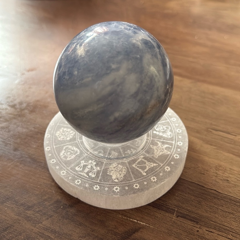 Blue Calcite Sphere